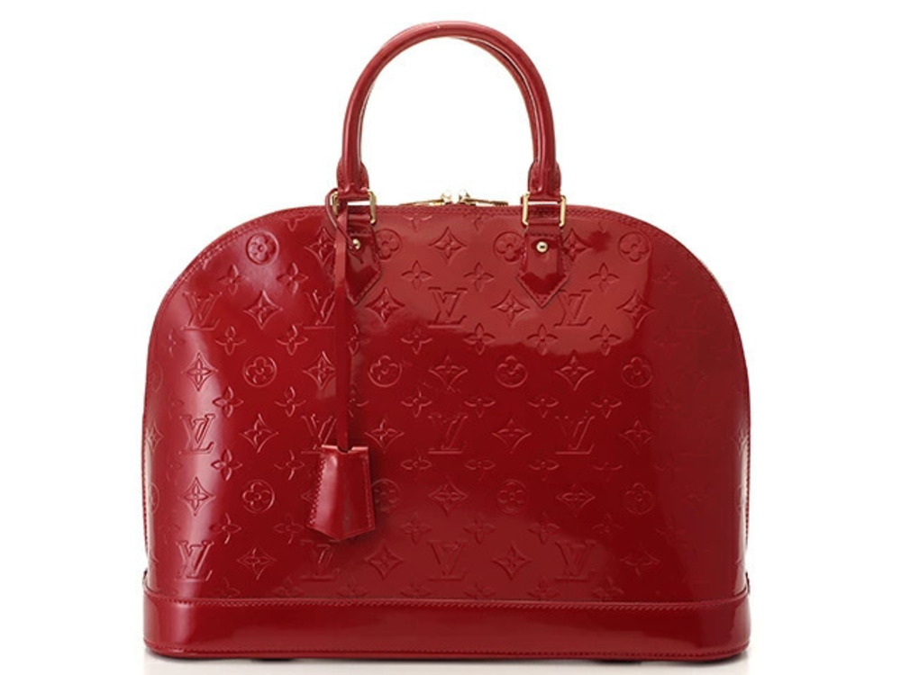 LOUIS VUITTON Alma Pomme d Amour handbag Vernis